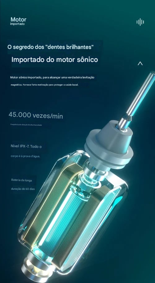 Escova de Dentes Elétrica Sônica para Adultos