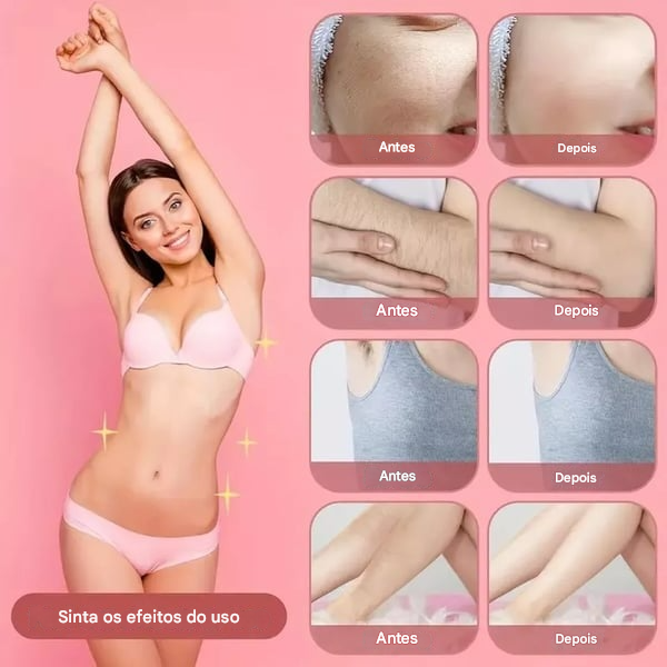 🎁 Aparelho de Depilação Elétrico Feminino 2 em 1 Confortável