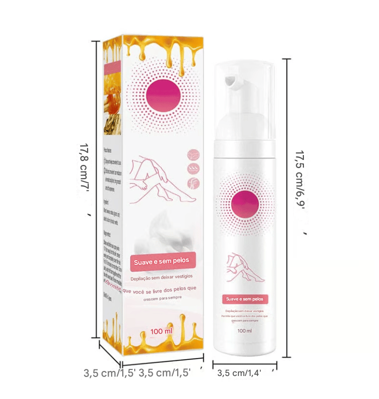 Suave como Mel: Spray Mousse Depilatório