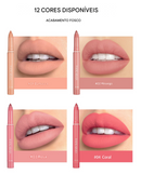 💋Lápis de batom fosco rotativos e apontáveis