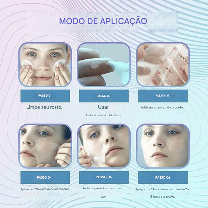 5 pares de adesivos lifting para cuidados com o rosto e remoção de rugas ✅