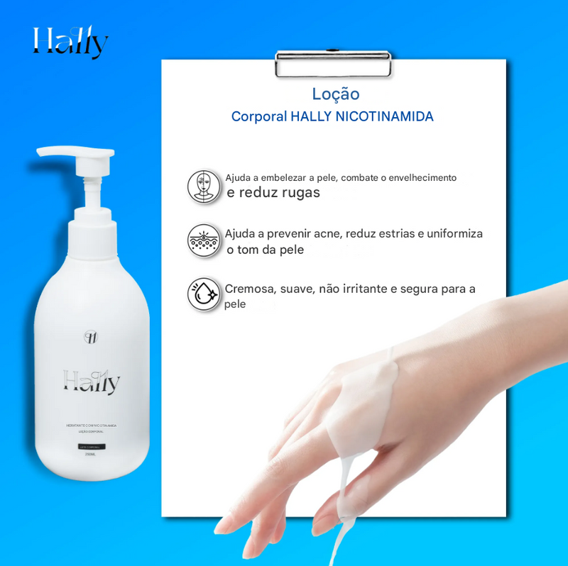Loção Corporal Clareadora Original Hally com Niacinamida