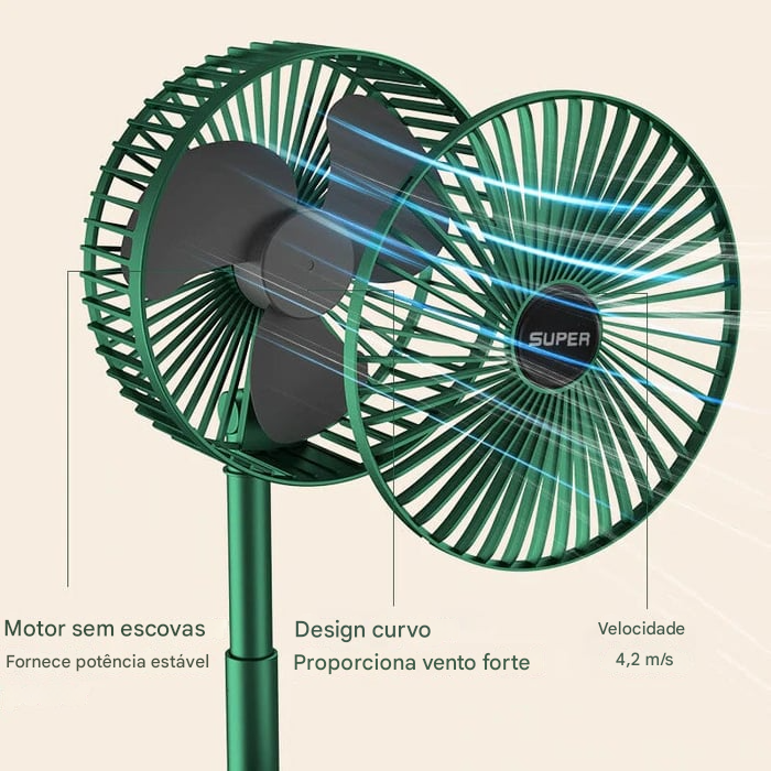 💖Ventilador Portátil e Dobrável💖