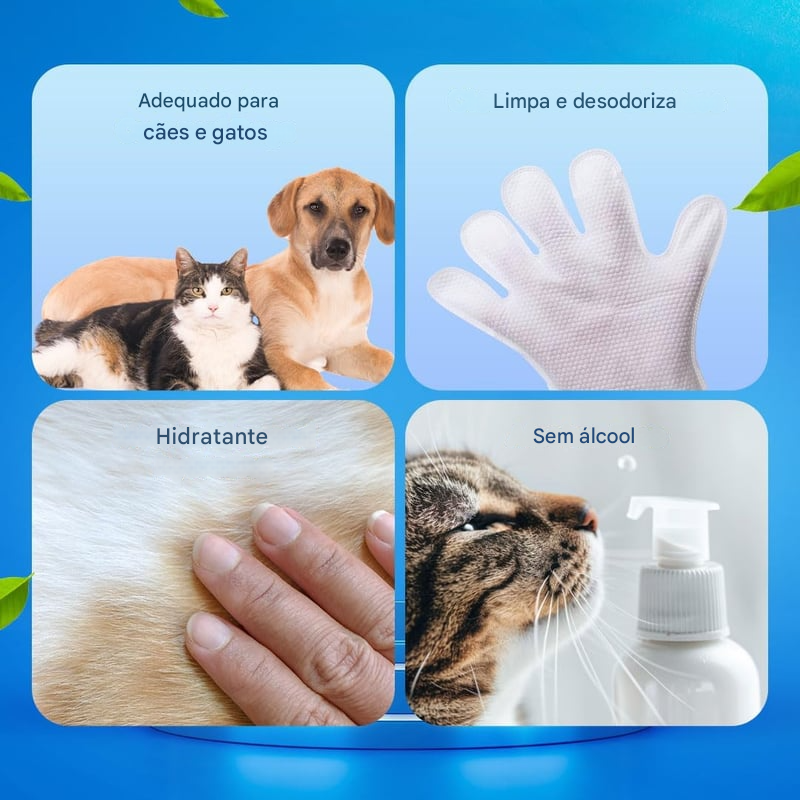 Luvas antiodor para tosa de animais de estimação