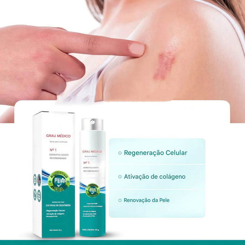 Spray Avançado para Cicatrizes – Para Todos os Tipos de Cicatrizes