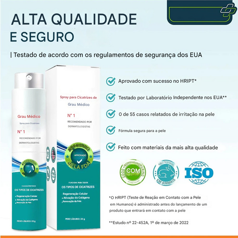 Spray Avançado para Cicatrizes – Para Todos os Tipos de Cicatrizes