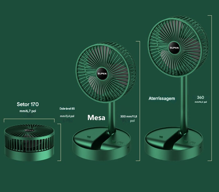 💖Ventilador Portátil e Dobrável💖