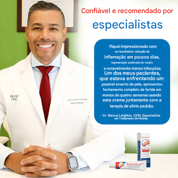 DiabeHeal™ Creme de Cicatrização da Pele para Diabéticos