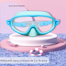 🔥🏊‍♀️Óculos de natação HD para crianças com armação grande, à prova d'água e antiembaçante.