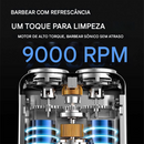 Barbeador elétrico portátil rotativo de anel duplo