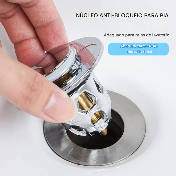 Tampas universais para ralos de pia