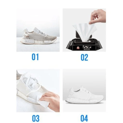 (Compre 1 Leve 2) 🔥Lenços Rápidos para Tênis Branco