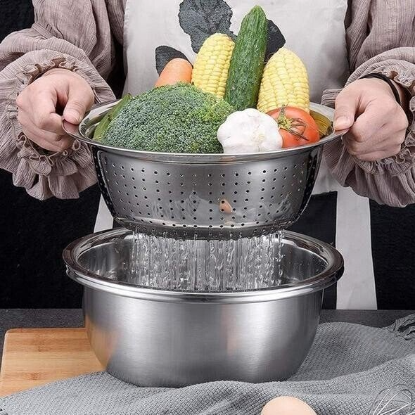 Bacia de Aço Inoxidável Multifuncional da Alemanha