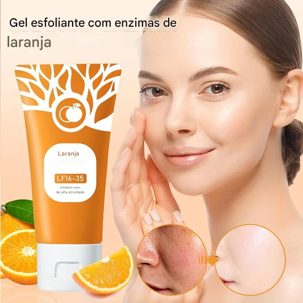 🌟 2025 Micro-Esfoliante - Gel Esfoliante Enzimático Laranja