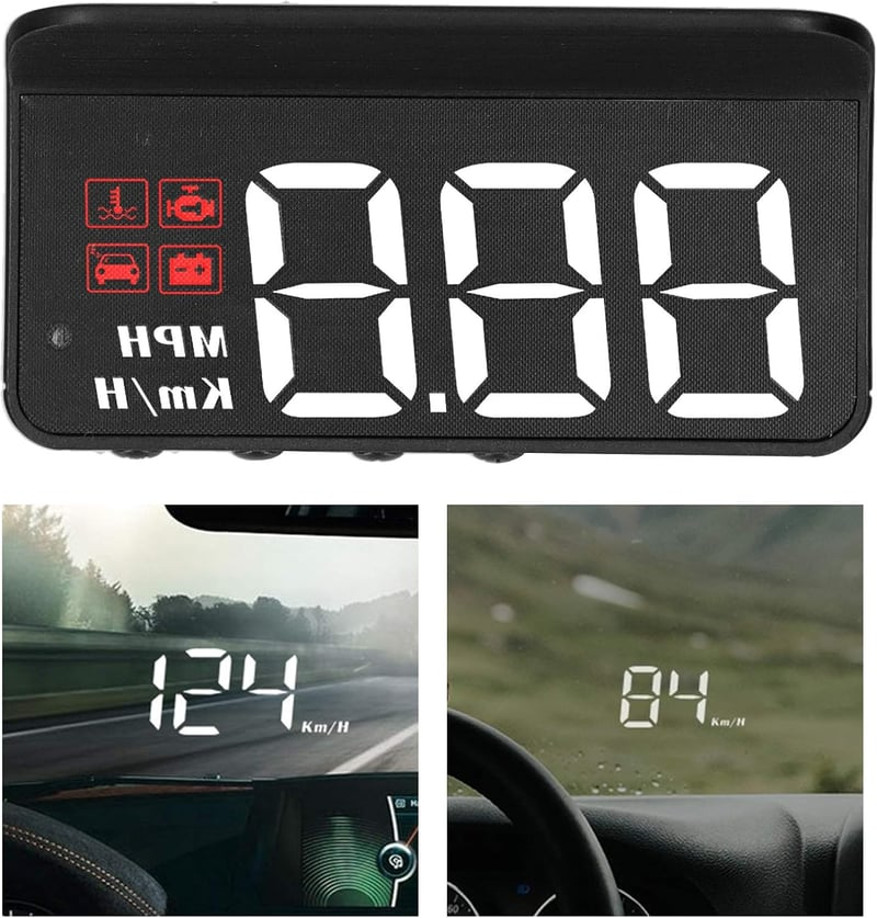 🚗 Projetor HUD OBD2 para Carro – Velocímetro com Display Frontal 🚘