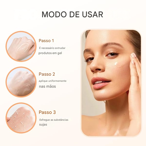 🌟 2025 Micro-Esfoliante - Gel Esfoliante Enzimático Laranja