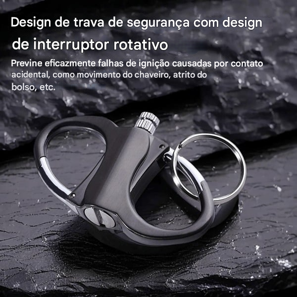 🎁Último dia 🔥Isqueiro com chaveiro 🔒Compacto e prático, nunca se perde