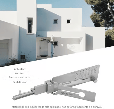 Decodificador de chave-mestra em aço inoxidável