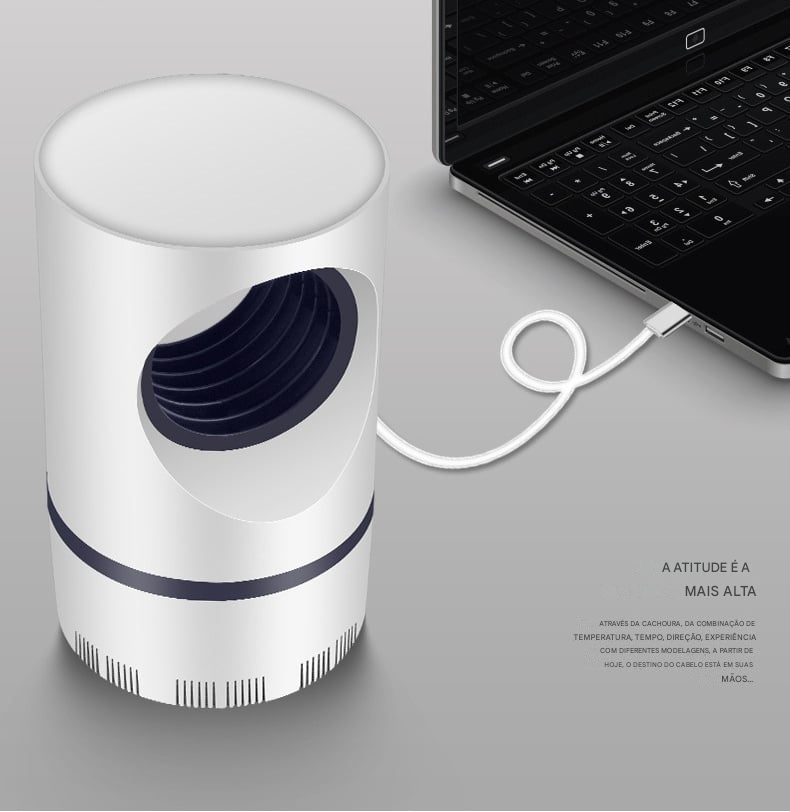 ⏰Acabe com mosquitos e moscas em segundos! Armadilha elétrica potente e silenciosa!