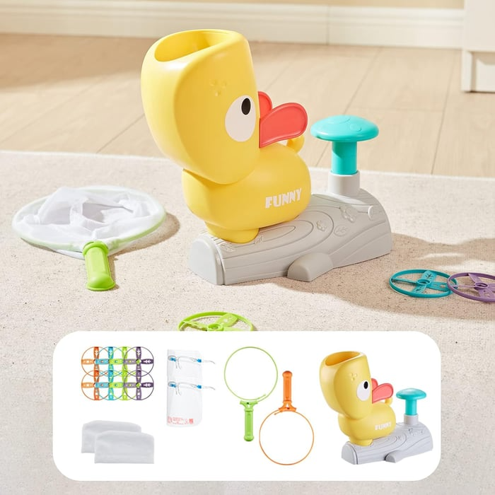 🥏Brinquedos Lançadores de Discos Voadores para Crianças.