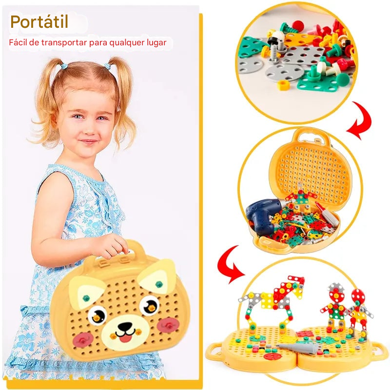 Caixa de Ferramentas Mágica Montessori para Brincar