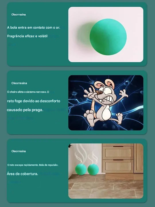 🔥Bola repelente de roedores e insetos