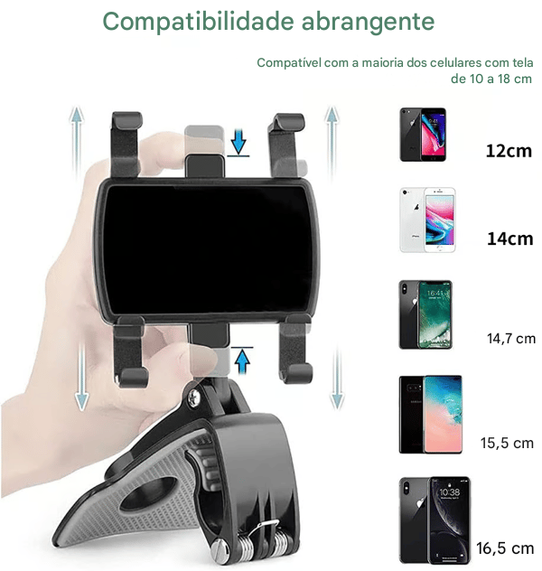 🏆Novo Lançamento 2025 - Suporte de Celular 360° Giratório para Painel do Carro