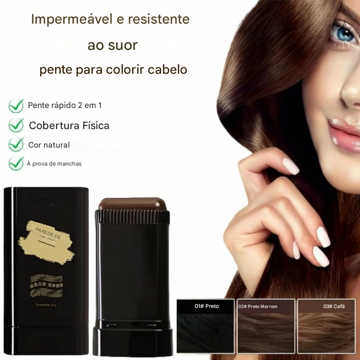 🔥Venda quente 👍🏻Pente portátil para tingimento de cabelo e cobertura de cabelos grisalhos