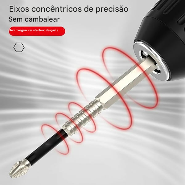 🔥Conjunto de Chave de Fenda e Broca Altamente Magnético.