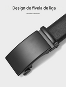 Cinto de Couro Masculino com Fivela de Catraca