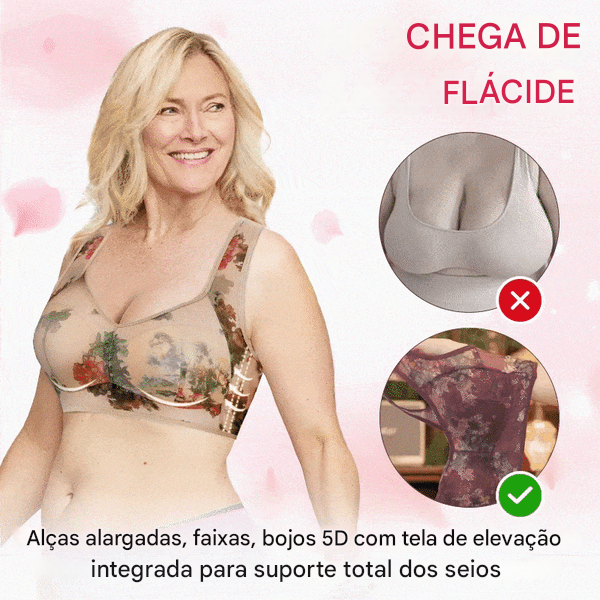 🎁 Sutiã super franzido | Sutiã refrescante de renda e seda gelada