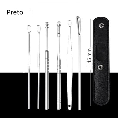 Kit de Ferramentas para Limpeza de Cera de Ouvido