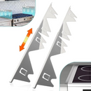 🎁Tampa Retrátil de Inox para Vão do Fogão – Adeus à Sujeira nas Laterais!