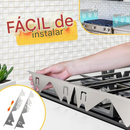 🎁Tampa Retrátil de Inox para Vão do Fogão – Adeus à Sujeira nas Laterais!