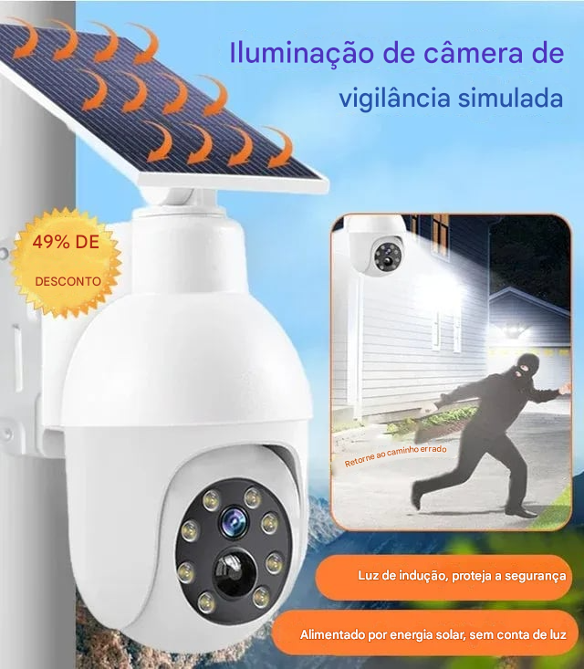 Câmera de vigilância simulada para iluminação pública