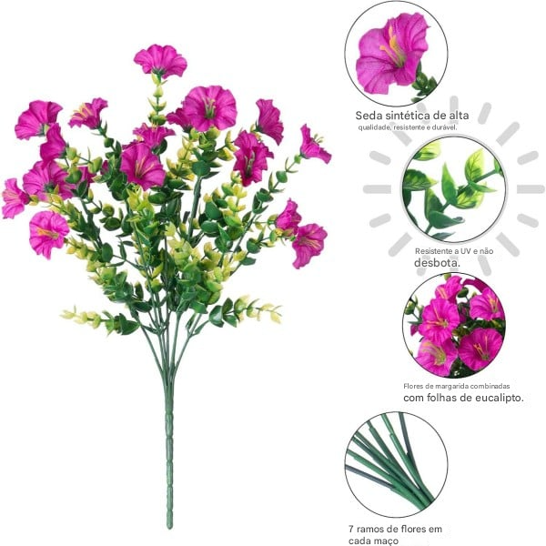 💥Material de alta qualidade atualizado 🌸Seda sintética colorida, resistente a raios UV e sem desbotamento, glória da manhã