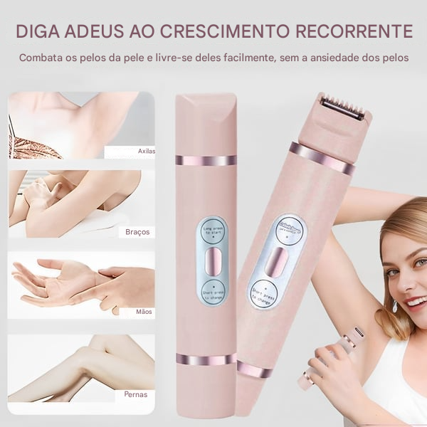 🎁 Aparelho de Depilação Elétrico Feminino 2 em 1 Confortável