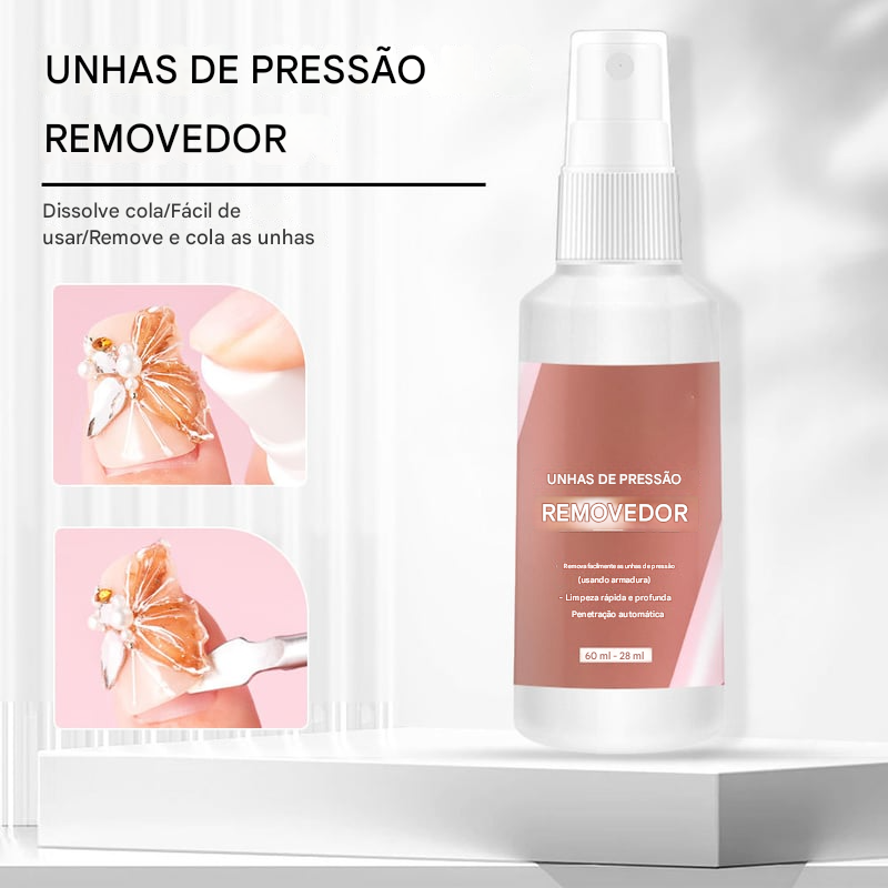 Conjunto Mágico de Cola Fixa para Unhas – Kit de Arte para Unhas 3 em 1