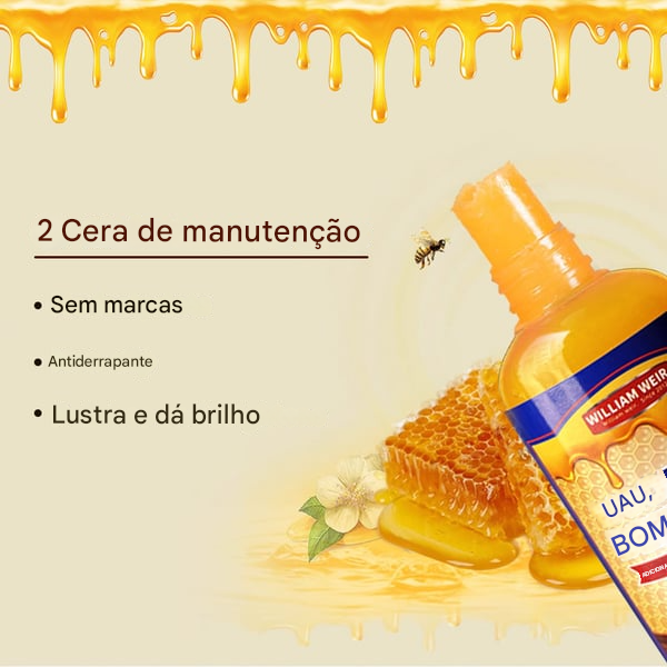🔥Condicionador de Madeira com Cera de Abelha Natural & Óleo de Laranja