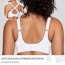 🎉🏆 Sutiã Feminino Sem Fio com Decote em V e Tiras Cruzadas em Tule – Bralette Confortável, Sem Aro, Sem Costura, Push-Up, Suporte para Camisetas, Ideal para o Dia a Dia ✅
