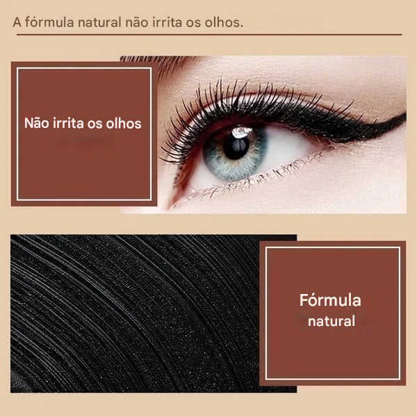 🎉Delineador em Gel Preto Natural de Longa Duração, à Prova d’Água, Fórmula Natural, Seguro e Inofensivo, Suave e Fácil de Remover