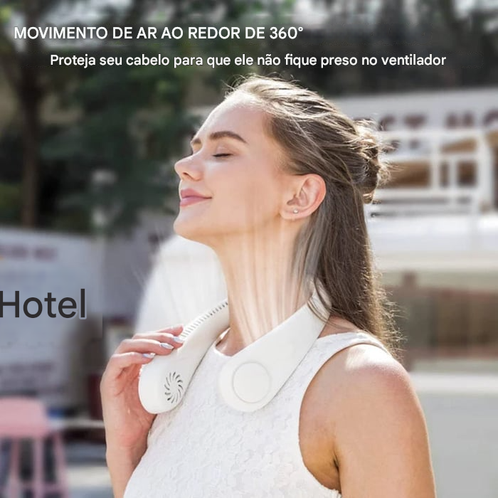 🏆 Super Promoção - Novo Ventilador Portátil de Pescoço
