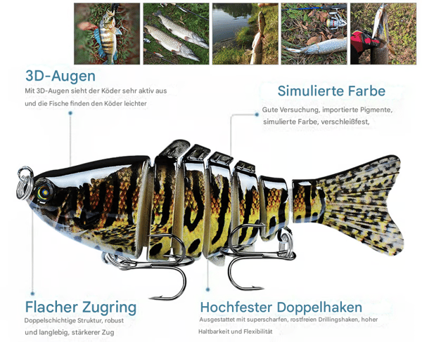 🐟 (Equipamento de pesca) - Isca de natação biônica