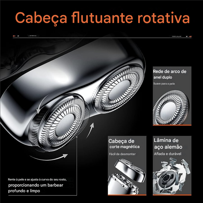 ✨ Novo barbeador de bolso 2025 — recarregável por USB, compacto e super prático! 💈