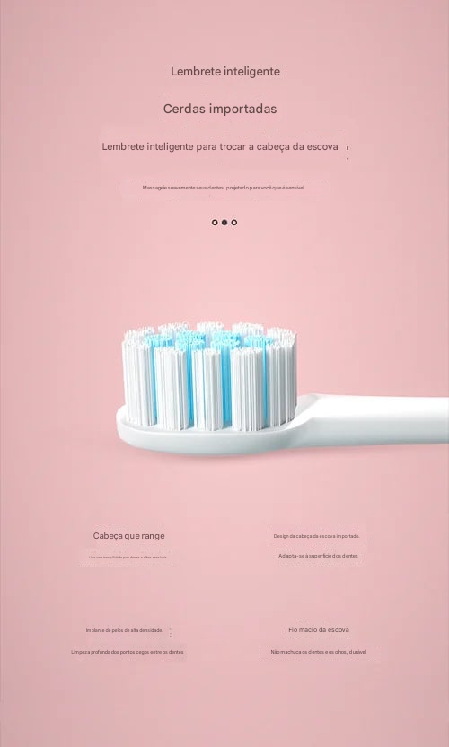 Escova de Dentes Elétrica Sônica para Adultos