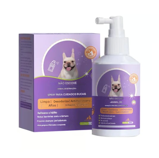 🔥Spray de Limpeza Dental para Cães e Gatos