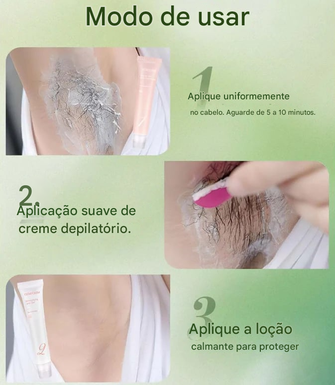 Kit de Creme Depilatório para Mulheres