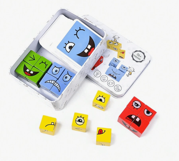 🎅 Quebra-cabeça 3D que muda o rosto