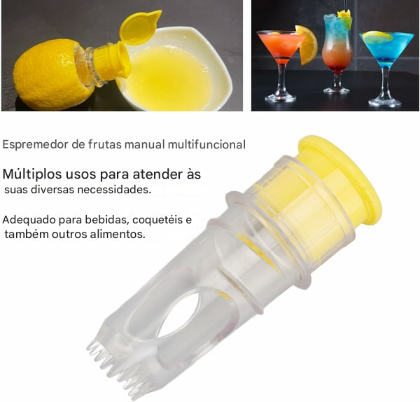 Novo espremedor de limão com tampa de rosca 🍋✨