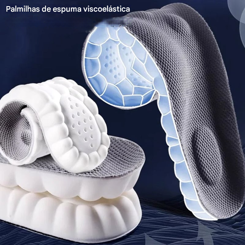 Palmilha termostática confortável em formato de U